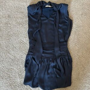 Ramy Brook navy blue two-piece skirt set